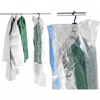 WENKO Sistema de bolsa guardatrajes de vacío, Polietileno, 70 x 105 cm, Transparente