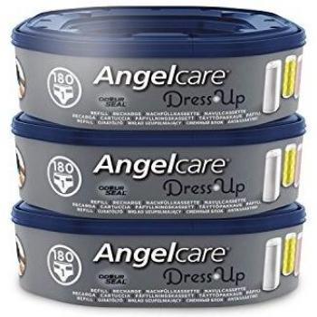 Angelcare Dress Up – Recambios octogonales para papelera de pañales, cantidad variada - Talla:3 Recharges