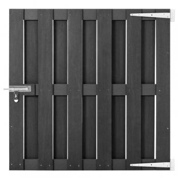 WPC Garden Gate 100x100 cm Grey