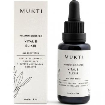 Mukti Organics - Vitamin Booster VITAL B ELIXIR Sérum Hidratante Unisex 30 ml con Niacinamida y Pantenol