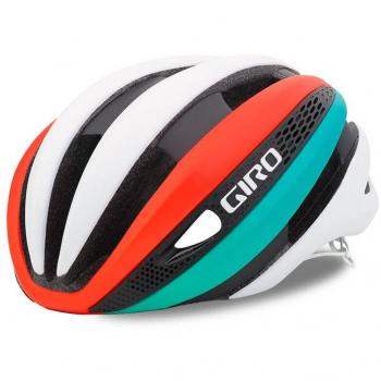 Casco bicicleta Synthe ciclismo Giro, blanco/turquesa