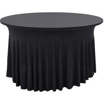 vidaXL 2X Fundas Elásticas para Mesa con Falda de 120x74cm Grises Decoración