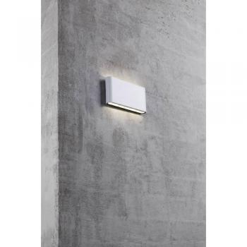Aplique LED de Exterior Nordlux Kinver 6W Blanco IP54 Forma Plana