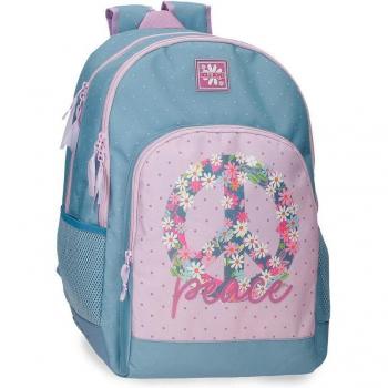 Mochila Roll Road Peace con dos compartimentos 44 cm
