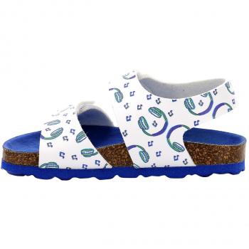 Sandalias de Niño KICKERS Summerkro 33 Blancas con Velcro