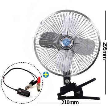 Car Ventilador, 12 V Car Fan, ventilador aire acondicionado ventilador, Vertical y Horizontal ajustable Ventilador