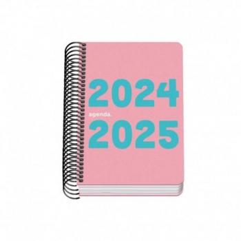 Agenda escolar Dohe Memory A6 - Día página - Rosa