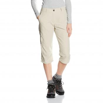 Maier Sports Neckar Durable Capri Hiking Pants for Women - Feather Gray