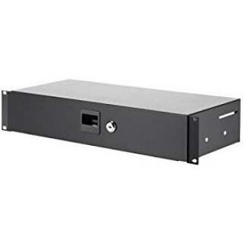 Rack Cajón 19 2 Unidades Medio Profundo con Cerradura Adam Hall 87402 S