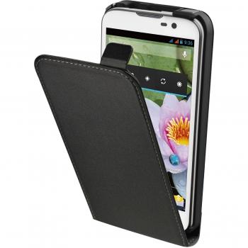 Muvit MUSLI0360 - Funda slim + protector de pantalla para bq Aquaris 5, negro