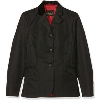 Caldene Waterton Show - Chaqueta de hípica para niña, niña, color negro - negro, tamaño 32 pulgadas