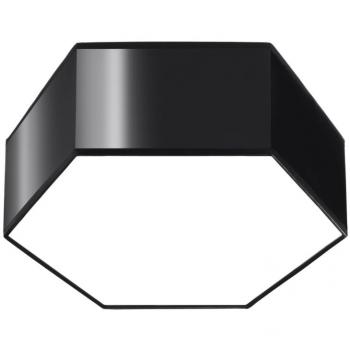 Plafón Sunde Decorativo PVC Negro 2 bombillas 11,5cm