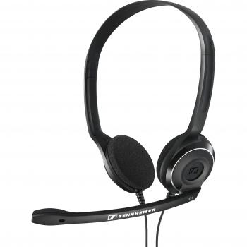 Sennheiser PC 8 USB - Auriculares Estéreo de Diadema Abiertos con Micrófono de Cancelación de Ruido, Color Negro