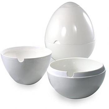 Ensaladera Sopera Magnum de Porcelana Blanca 3 en 1 - Versátil para Sopas, Ensaladas y Cremas, Apta Microondas y Lavavajillas, Diseño Elegante