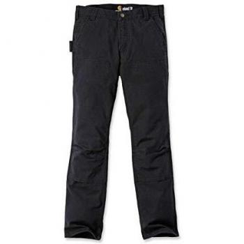 Carhartt Stretch Duck Double Front Work Pants - Black, Size 34W/32L