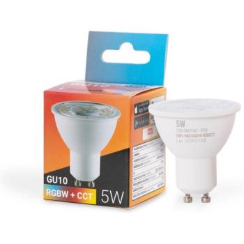Bombilla inteligente LED WIFI GU10 - RGBW + CCT - 5W