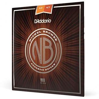 D'Addario Nickel Bronze Acoustic Guitar Strings Extra Light 10-47