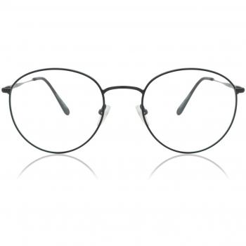 Gafas Recetadas Ovaladas Metálicas Negras para Hombre - Gafas Anti-Azules - SmartBuy Collection