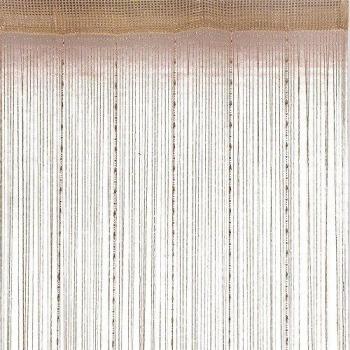 Cortina de Hilos Fantasía Ecru 90cm x 240cm