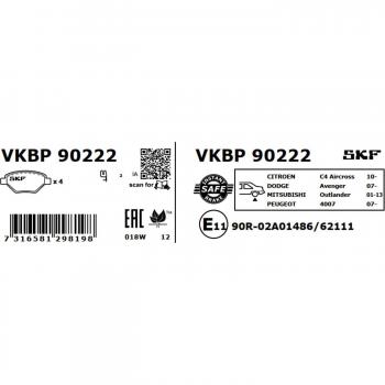 Pastillas de freno SKF VKBP 90222