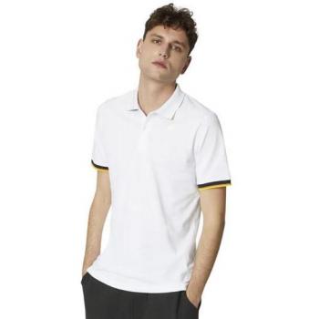 K-Way Vincent High-Quality Unisex Polo Shirt - White - Size XXL