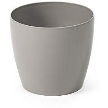 Macetero Magnolia 360 Taupe - Diseño Espectacular - Alta Calidad - Decoración para Hogar y Jardín - Plástico - 36x36x32cm