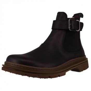 Botines de Piel Art 1892 NAPPA BLACK-BRONZE/BIRMINGHAM para Mujer, color Black-bronze, talla 39 EU, estilo plano con hebilla, casual