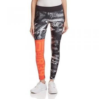 Reebok OS Elite Mesh Tight - Mallas para mujer, color rojo, talla L
