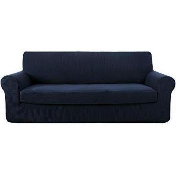 Deconovo Funda para Safá Protectora 4 Plazas 237 x 83 x 89cm Azul Marino