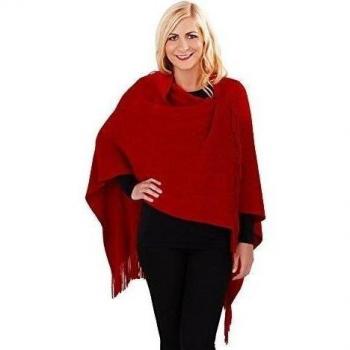 Boutique - Poncho - capa - para mujer rojo rosso Talla única
