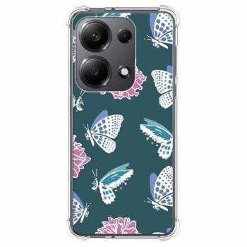 Funda Silicona Antigolpes para Xiaomi Redmi Note 13 Pro 4G con Diseño de Flores 10