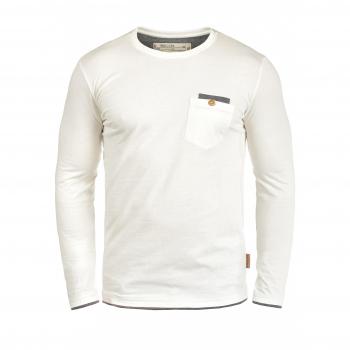 INDICODE Sheridan - Camiseta de manga larga para Hombre, tamaño:M;color:Off-White