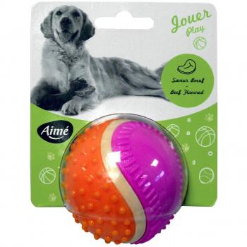 Balle Interactiva para Perros 5 en 1 Sabor Resistente Buey - Jouet Educativo y Estimulante para Todos los Edades y Razas - Diámetro 6 cm