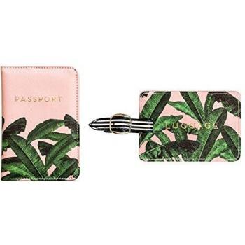 Alice Scott Juego de etiqueta de equipaje y pasaporte en caja de regalo