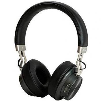 Auriculares Inalámbricos Bluetooth dFlow One, 14 Horas de batería, Auriculares con micrófono, Auriculares de Diadema, Sonido Deep Bass, Acabados en Piel Sintética y Aluminio