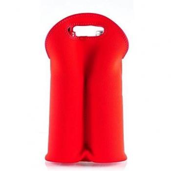 Lagute Vino botellas Enfriador de botella funda - Bolso de neopreno para 2 botellas * Rojo *