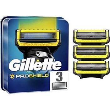 Gillette ProShield Cuchillas de Afeitar Hombre, Paquete de 3 Cuchillas de Recambio