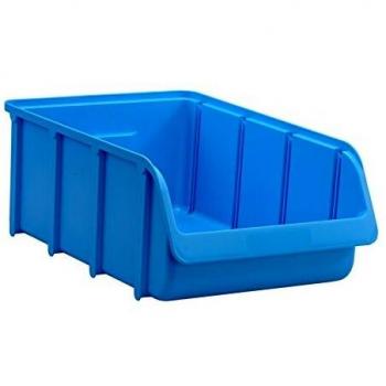 Caja de Almacenamiento Transparente Gr. 5 Azul PP 489x312x184 mm Apilable