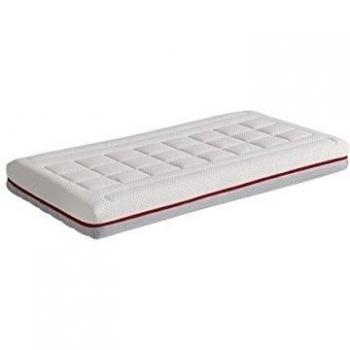 Ecus Kids Colchón De Cuna Pigü | Para Cuna Antiplagiocefalia | Bebé Máxima Frescura, color Blanco Y Gris, 117x57x12 cm, 2700 g