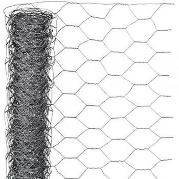 Nature Malla de Gallinero Alambrada Tela Metálica Gris 0.5x10m Cercado Paneles