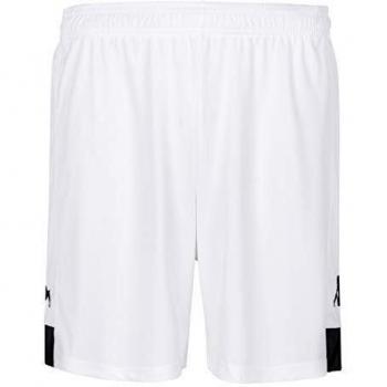 Kappa PAGGO Pantalón Corto de equipación, Hombre, Blanco/Negro, 4XL