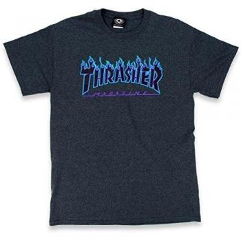Camiseta Thrasher Flame Gris