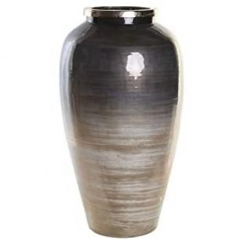 Jarrón DKD Home Decor Cristal Aluminio Multicolor 29 x 29 x 52 cm Moderno