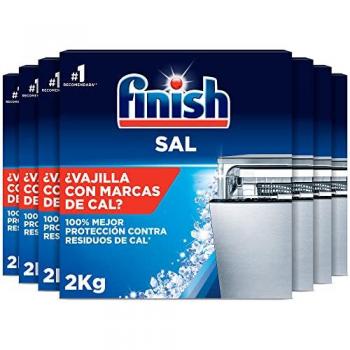 Finish Sal para Lavavajillas Antical, Alta Pureza y Mayor Rendimiento, 12 kg (6x2kg)