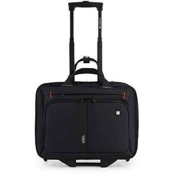 GABOL MALETIN 15,6 Bolso de Trabajo con Ruedas, Adultos Unisex, Negro