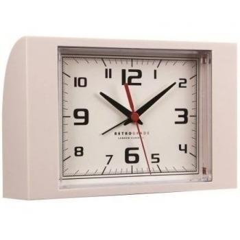 London Clock Co Blanco Retro Alarma