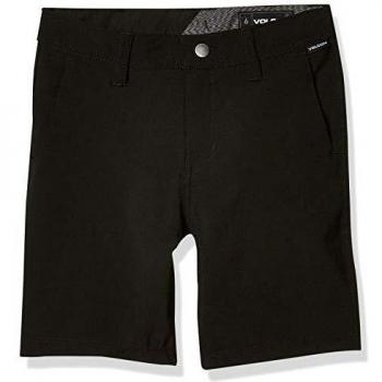 Volcom Frickin SNT Static Pantalón Corto, Niños, Black out, 22