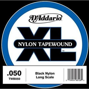 D'Addario TWB050 Nylon Tape Wound Bass Guitar Single String, .050