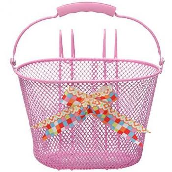 Unbekannt niña Asti Girls Cesta de Bicicleta, Color Rosa, tamaño 26 x 17 x 17.5 cm
