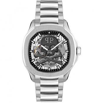 Philipp Plein Skeleton Spectre Automatic Men's Watch, Gray, One Size